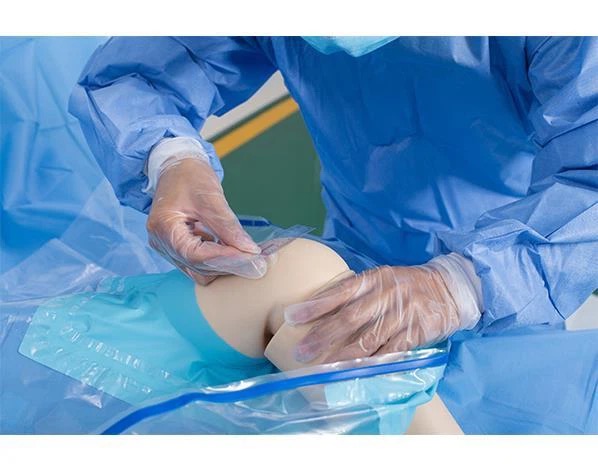 Eldobható CE és ISO jóváhagyott steril térd arthroscopy drape 